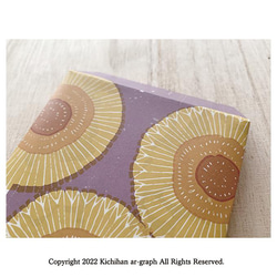 向日葵（ひまわり）文様 お札（紙幣）サイズのハンドメイド封筒／3枚入 4枚目の画像