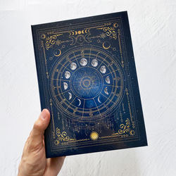 魔法の本のようなブックボックス "月の満ち欠け・12星座" / 小物入れ 17枚目の画像