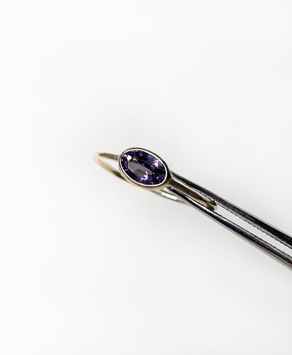 一点もの k18 Purple Spinel リング No.2/受注制作 1枚目の画像