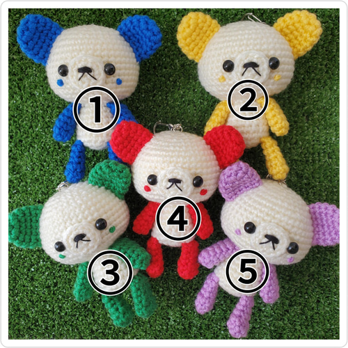 売約済み　おねんねくまさん★あみぐるみ//ハンドメイド/キーホルダー ミニくまのキーホルダー🐻 初の編みぐるみ♪ #あみぐるみ #くま