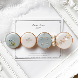 JenniferBehr バレッタ ヘアーアクセサリー シェル 貝殻 ヘアアクセサリー レディース ヘアクリップ バレッタ ゴールド