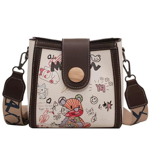 na＊naページ　ミモザくまちゃん　ショルダーバッグ　図書袋 na＊naページ ミモザくまちゃん ショルダーバッグ 図書袋 na＊na