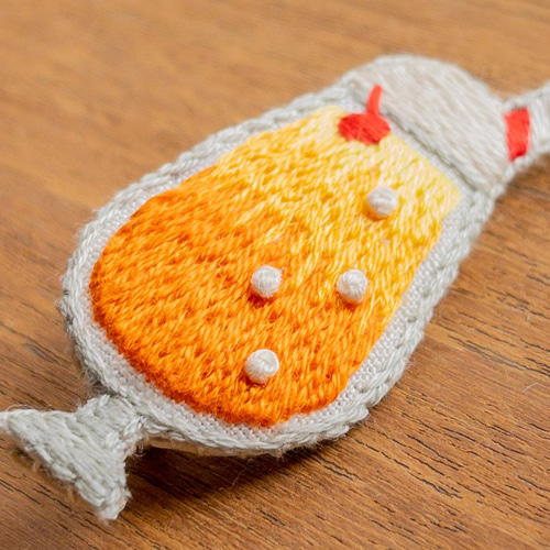 クリームソーダ 手刺繍ブローチ ブローチ さゆき工房 通販｜Creema