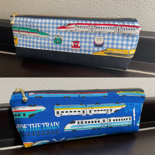 新幹線（電車）柄 ペンケース ペンケース Carré d'Azur かれだ