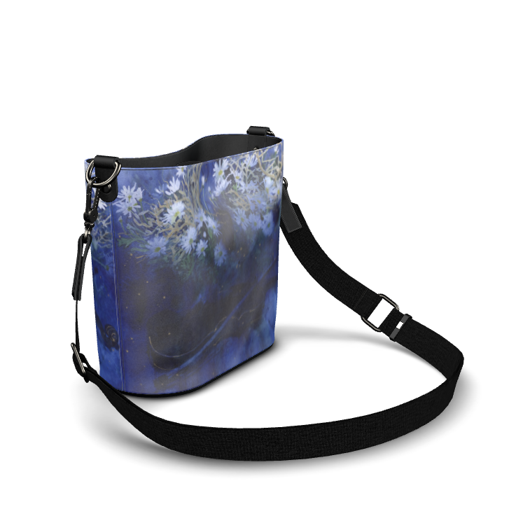 受注製作　海の底で見る夢　レザーバケットトート