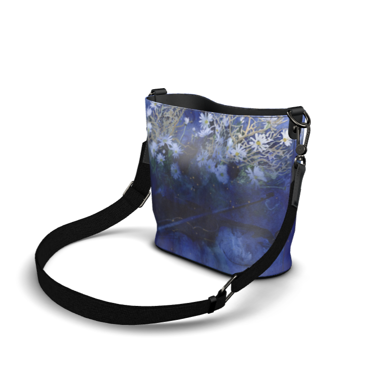 受注製作　海の底で見る夢　レザーバケットトート