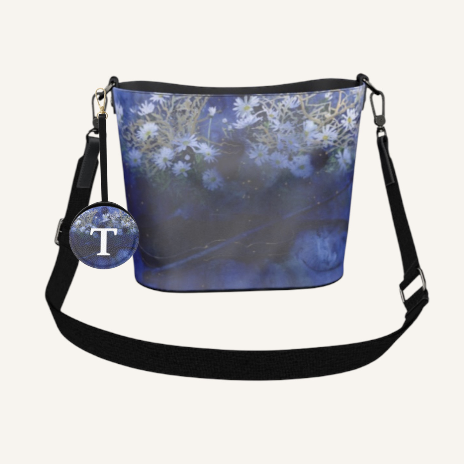 受注製作　海の底で見る夢　レザーバケットトート