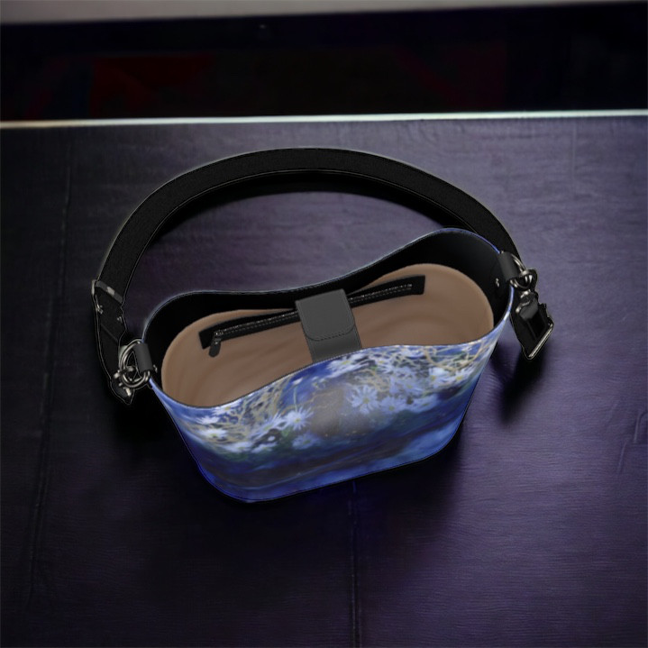 受注製作　海の底で見る夢　レザーバケットトート