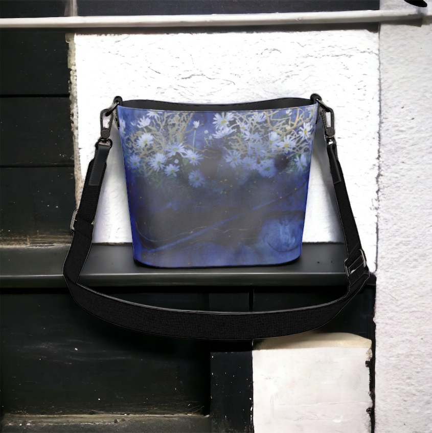 受注製作　海の底で見る夢　レザーバケットトート