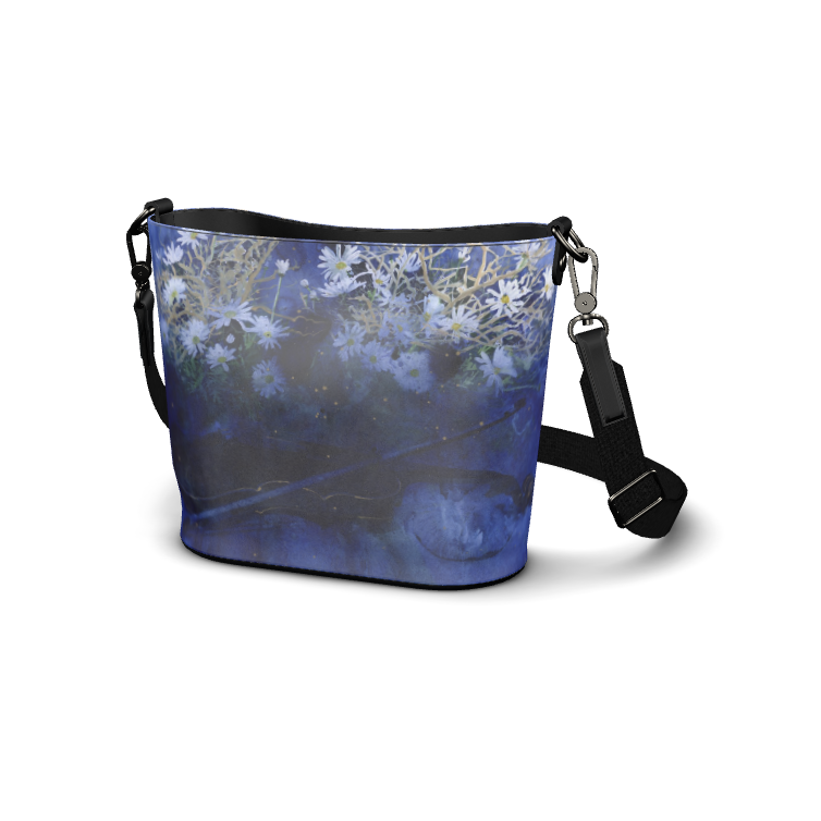 受注製作　海の底で見る夢　レザーバケットトート