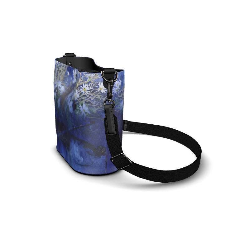 受注製作　海の底で見る夢　レザーバケットトート