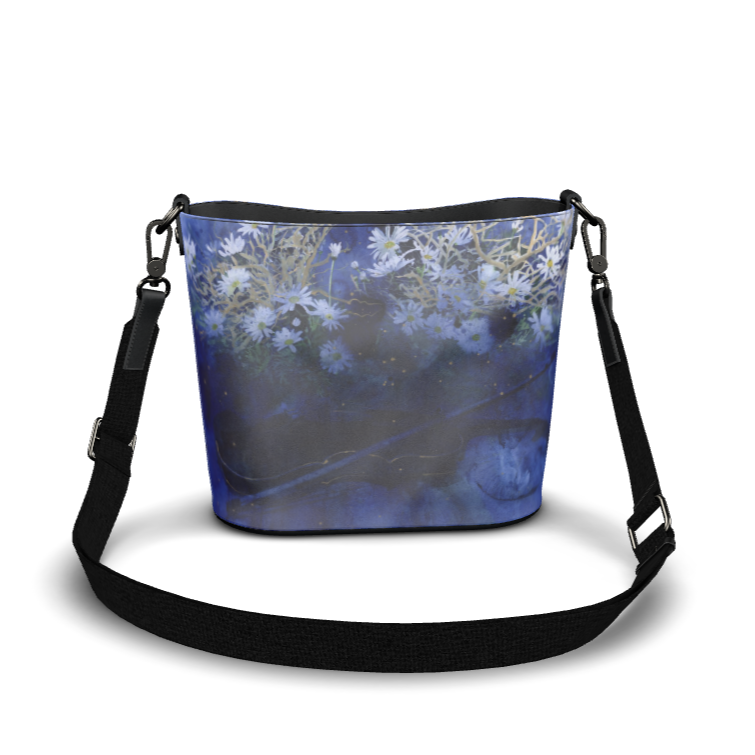 受注製作　海の底で見る夢　レザーバケットトート