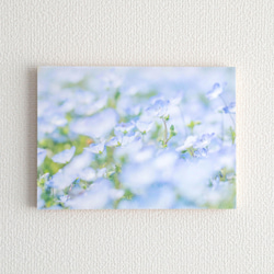 和紙と木のインテリアフォトパネル / 青のさざなみ 1枚目の画像