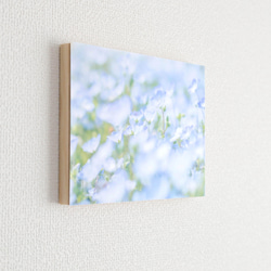 和紙と木のインテリアフォトパネル / 青のさざなみ 3枚目の画像