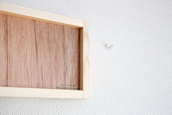 和紙と木のインテリアフォトパネル / 白いアナベル 5枚目の画像