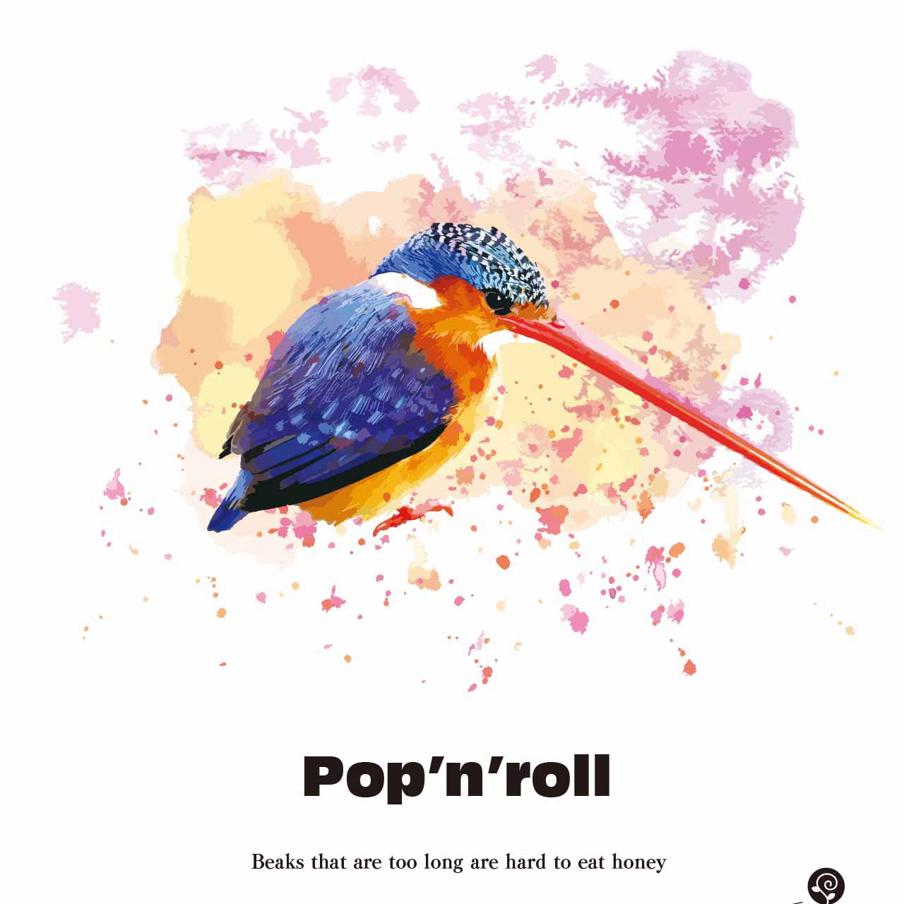 長いでしょ　鳥　送料無料　ポスター　アートポスター　アート/seiで検索　ハチドリ　c-315