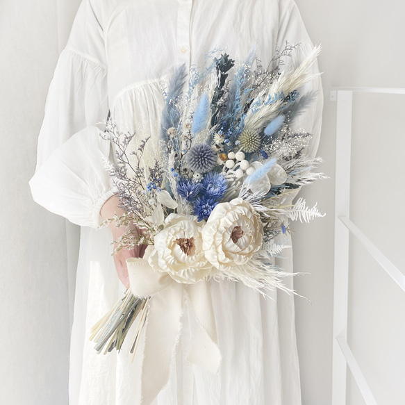 Amazon｜「結婚式ブーケ ブートニアセット」40～43×30～33cm
