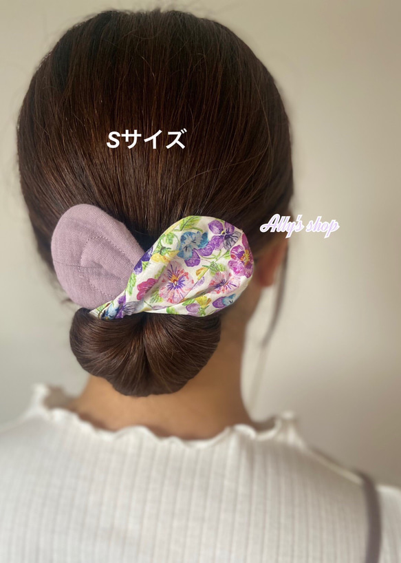 受注制作》リバティ シンクオブミー デフトバン お団子ヘアメーカー お 