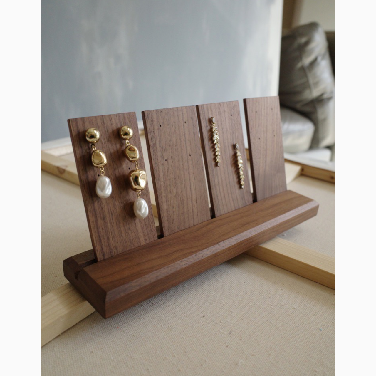 受注生産 職人手作り アクセサリーラック ジュエリーラック 木製雑貨 おうち時間 インテリア 無垢材 家具 LR2018
