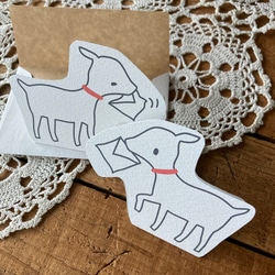 ヤギの二つ折りカード 2枚目の画像