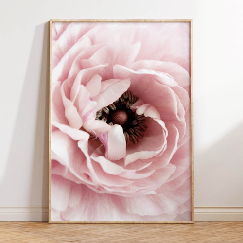 アートポスター シンプルモダン フローラル ピンク 北欧風 香水瓶