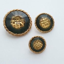 イタリア製ボタン(樹脂+金属）(全４サイズ：17ｍｍ／21ｍｍ／26ｍｍ／29ｍｍ） 5枚目の画像