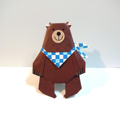 KUMA.No.8【折り紙】6匹の くま *** Bear その他素材 pirka kampi