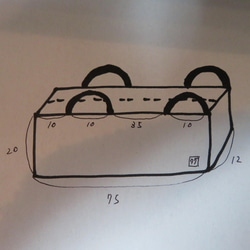 M様専用　ファスナー付き ブラックヒッコリーキルト＋タグのオーダーバッグ 6枚目の画像