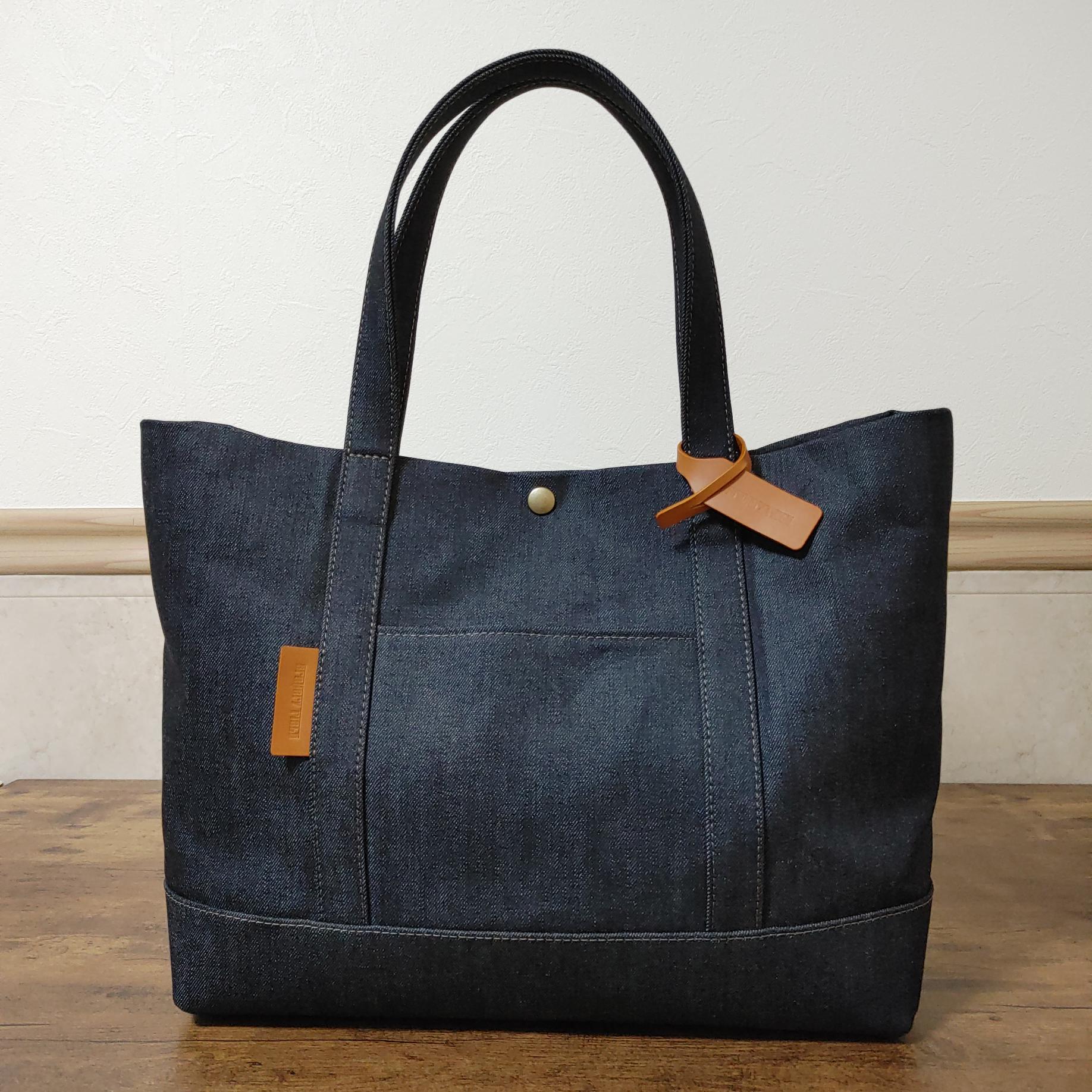 デニム トートバッグ 『Indigo』 Lサイズ