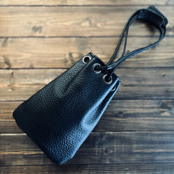 ヌメ革/丘染めB BLACK ロングトラッカーウォレット 42talon】 長