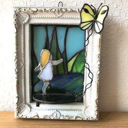 ハチドリ ハミングバード ステンドグラス オーナメント（ガラス細工