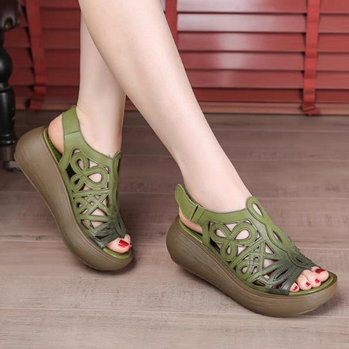 ウェッジソール サンダル オフィス サンダル おしゃれ ゴム サンダル  