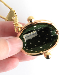 Tiny kiss lock purse keychain "Boranical Flower" G [143] 第5張的照片