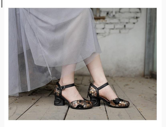 バック ストラップ パンプス サンダル レディース ヒール 可愛い オフ春の福袋  母の日  春 ワンピースに合う靴 6枚目の画像