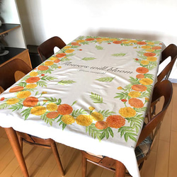 マリーゴールド・タペストリー・テーブルクロス　Marigold/ Tapestry /Table cloth 3枚目の画像