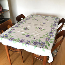 クレマチス・タペストリー・テーブルクロス　Clematis/ Tapestry /Table cloth 4枚目の画像
