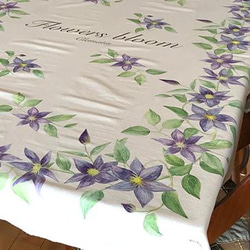 クレマチス・タペストリー・テーブルクロス　Clematis/ Tapestry /Table cloth 5枚目の画像