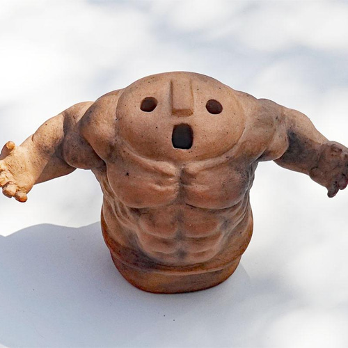 マッチョはにわ 彫刻 セラミミック 通販 13746936｜Creema(クリーマ)