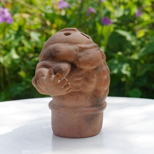 マッチョ埴輪　陶器製　置き物　はにわ　土器 マッチョ埴輪 陶器製 置き物 はにわ 土器 - メルカリ