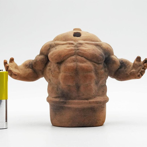 マッチョ埴輪　陶器製　置き物　はにわ　土器 マッチョはにわ 彫刻 セラミミック 通販 13528061｜Creema(クリーマ)