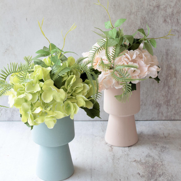 花瓶造花草フラワーベース紫陽花