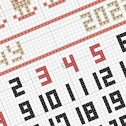 クロスステッチキット「刺繍のカレンダー5月」　刺繍の手作りカレンダー　自分だけの特別のカレンダーを手作りしませんか？ 6枚目の画像