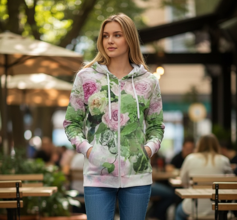 シャビーシックピンクⅡ ユニセックスパーカー