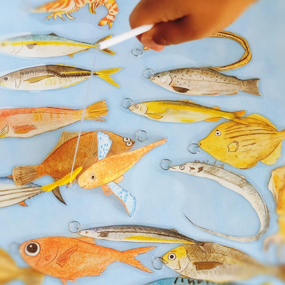 【食育】22匹の魚釣りおもちゃ　モンテッソーリ　知育玩具 11枚目の画像