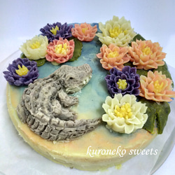 台湾カステラ × さつま芋の薔薇　グルテンフリー　バースデーケーキ　さつまいもスイーツ 厳選素材 5枚目の画像