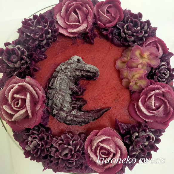 台湾カステラ × さつま芋の薔薇　グルテンフリー　バースデーケーキ　さつまいもスイーツ 厳選素材 9枚目の画像