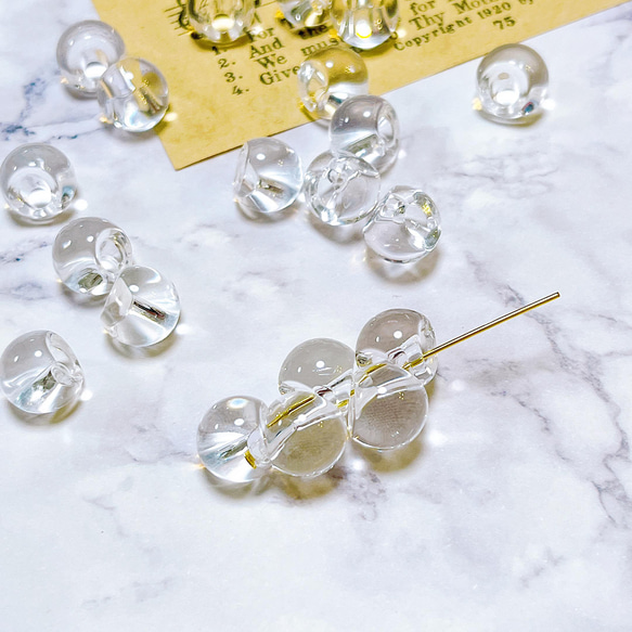 ミューラル　クリアビーズ アクリルビーズ【S219】