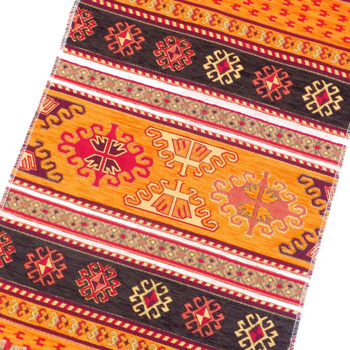 トルコ｜キリム柄☆シェニール布｜ランチョンマット2枚セット