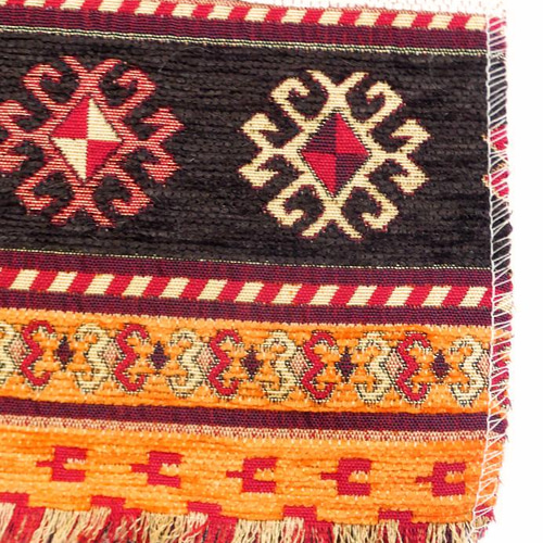 トルコ｜キリム柄☆シェニール布｜ランチョンマット2枚セット