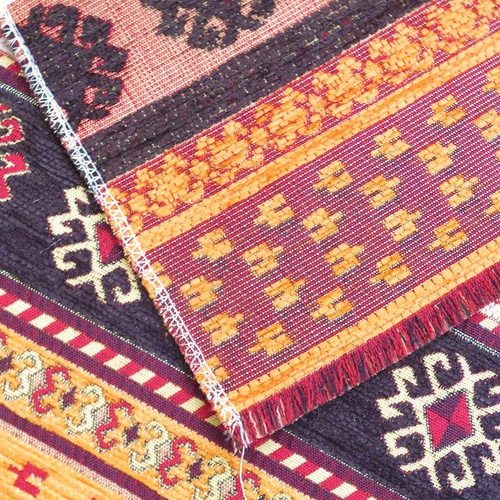 トルコ｜キリム柄☆シェニール布｜ランチョンマット2枚セット